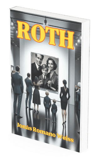 Mockup 3D del libro ROTH de Jonás Romano Weiss